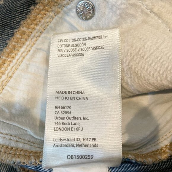 NWOT Free People Jeans 24 We The Free Naomi Floral Flare FP2 - Picture 10 of 10